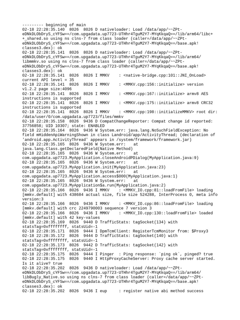 Com - Upgadata.up7723 Logcat | PDF | Operating System Technology ...