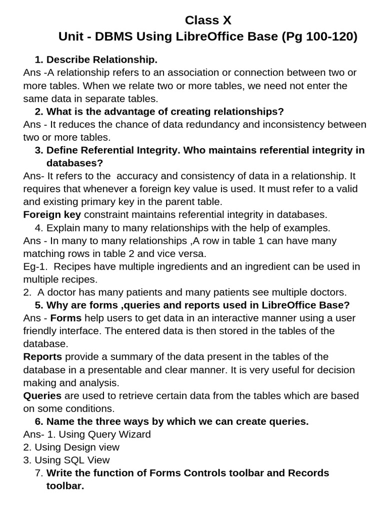 Notes of DBMS _X | PDF | Databases | Computer Data