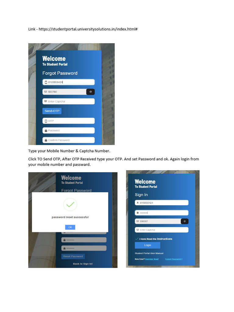 University Exam Application Guide | PDF