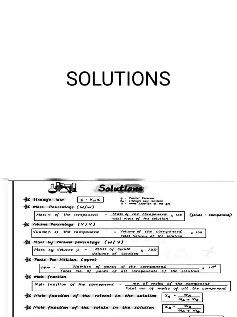 Solutions Important Numericals | PDF