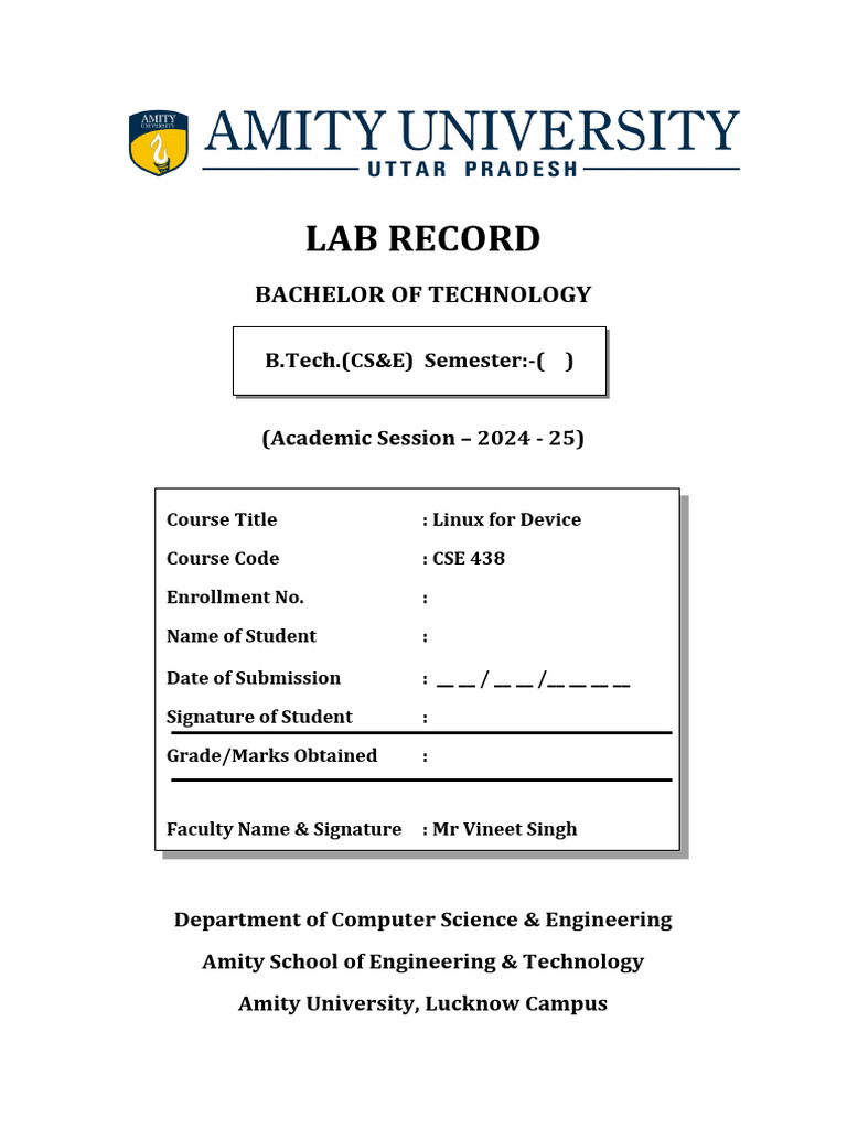 Linux Device Management Lab Record | PDF | Booting | Linux