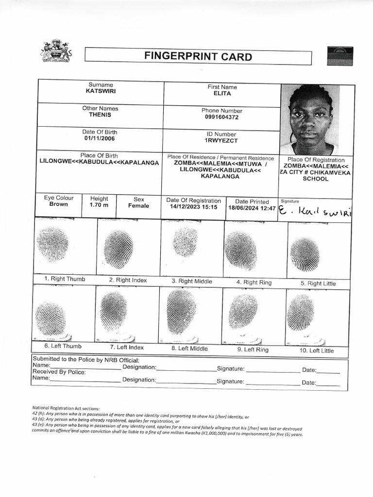 Elita Fingerprint | PDF