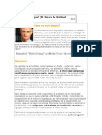 Que Es Estrategia, Michael Porter