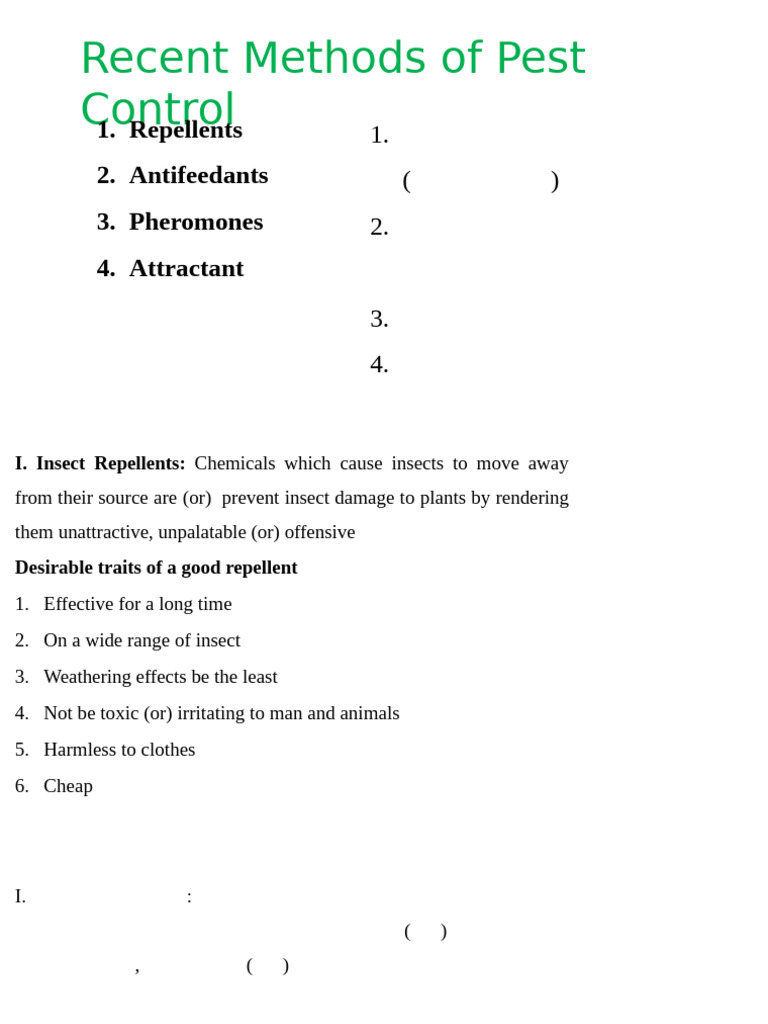 13. Recent Methods of Insect Control | PDF