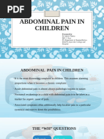 RCH Guidelines: Pediatric Abdominal Pain | PDF | Pain | Constipation