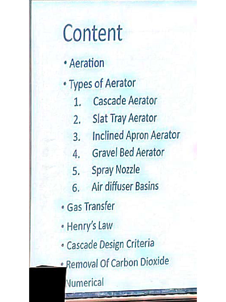 Aeration | PDF