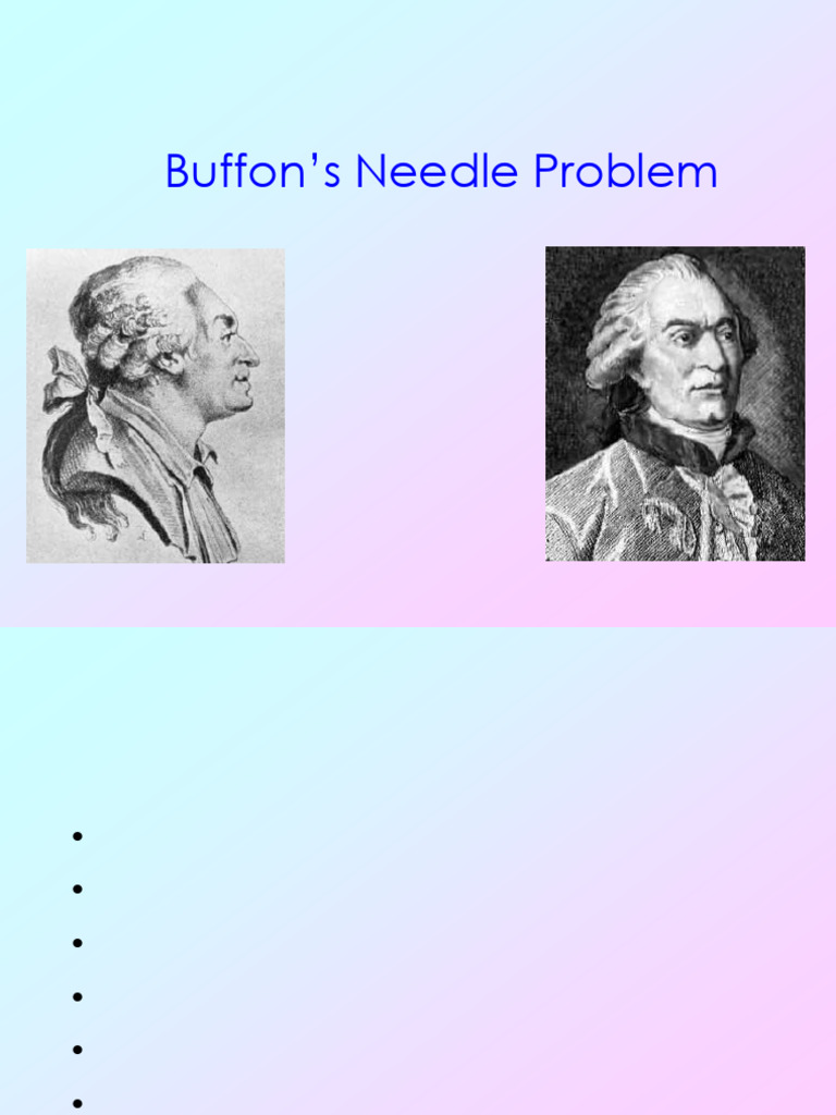 Buffon | PDF | Probability Theory | Probability