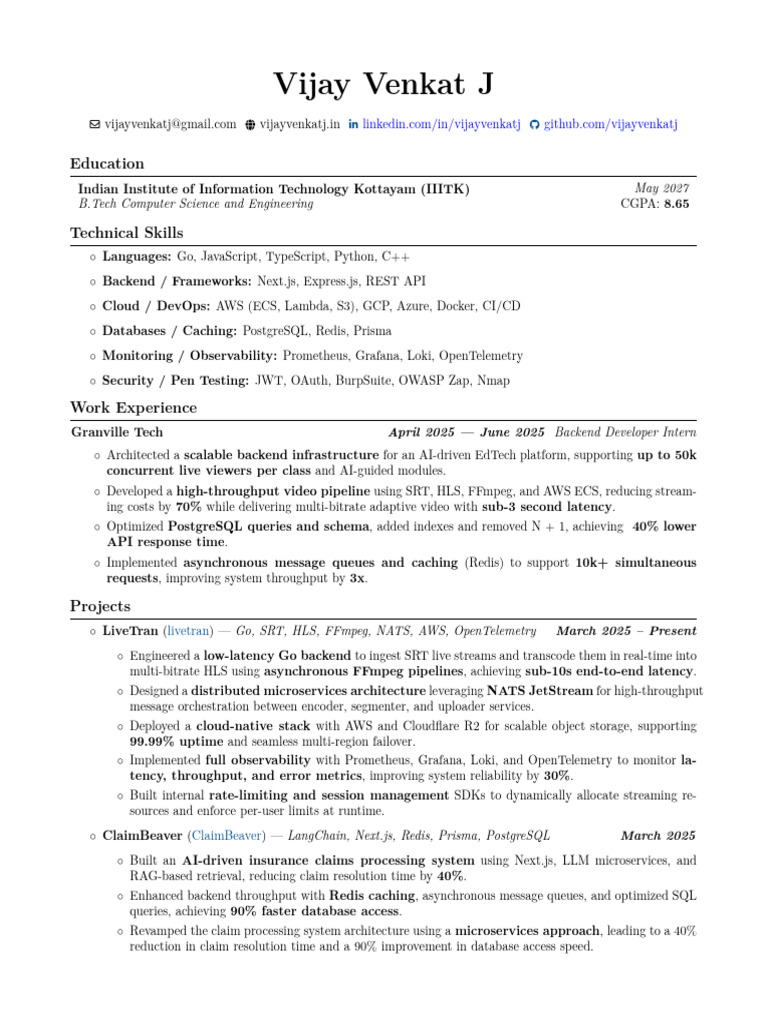 Vijay Resume | PDF | Postgre Sql | Amazon Web Services
