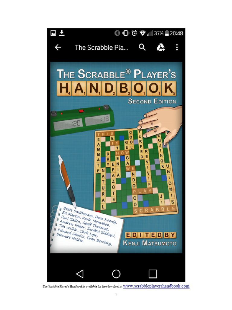 Free Scrabble Player's Handbook Download | PDF