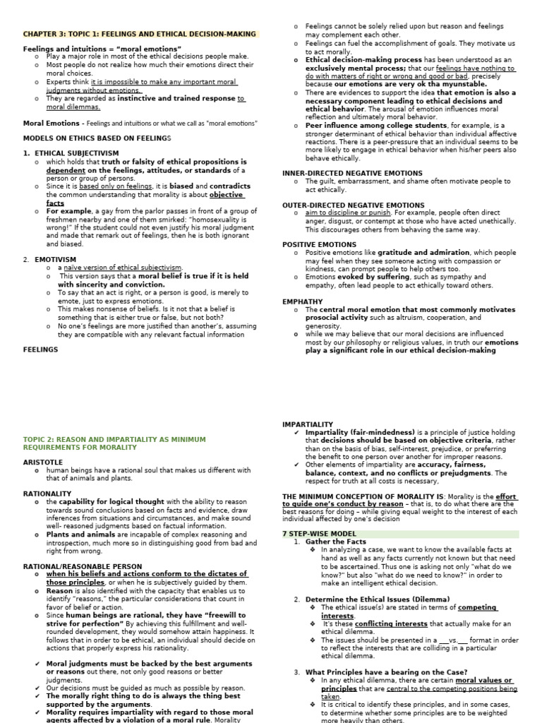 ETHICS miderms_093519 | PDF | Morality | Virtue