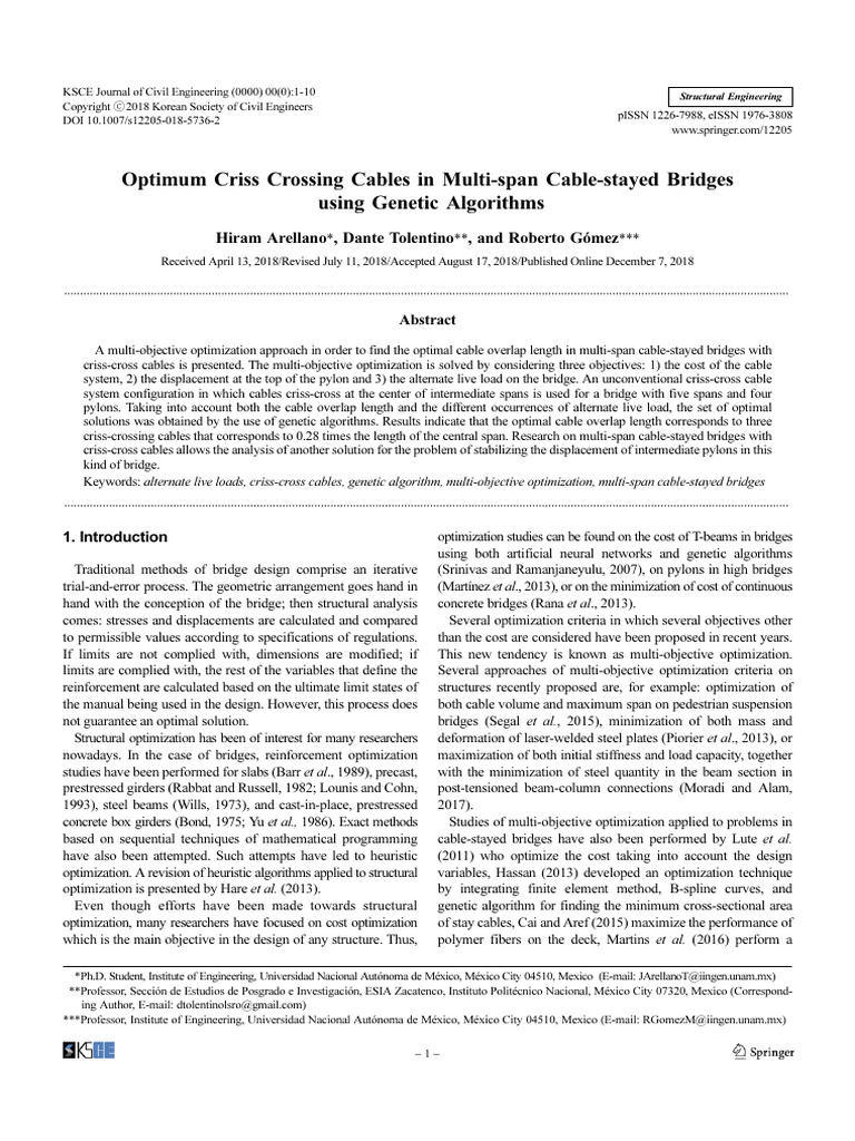 Optimal Cable Overlap in Bridges | PDF | Mathematical Optimization