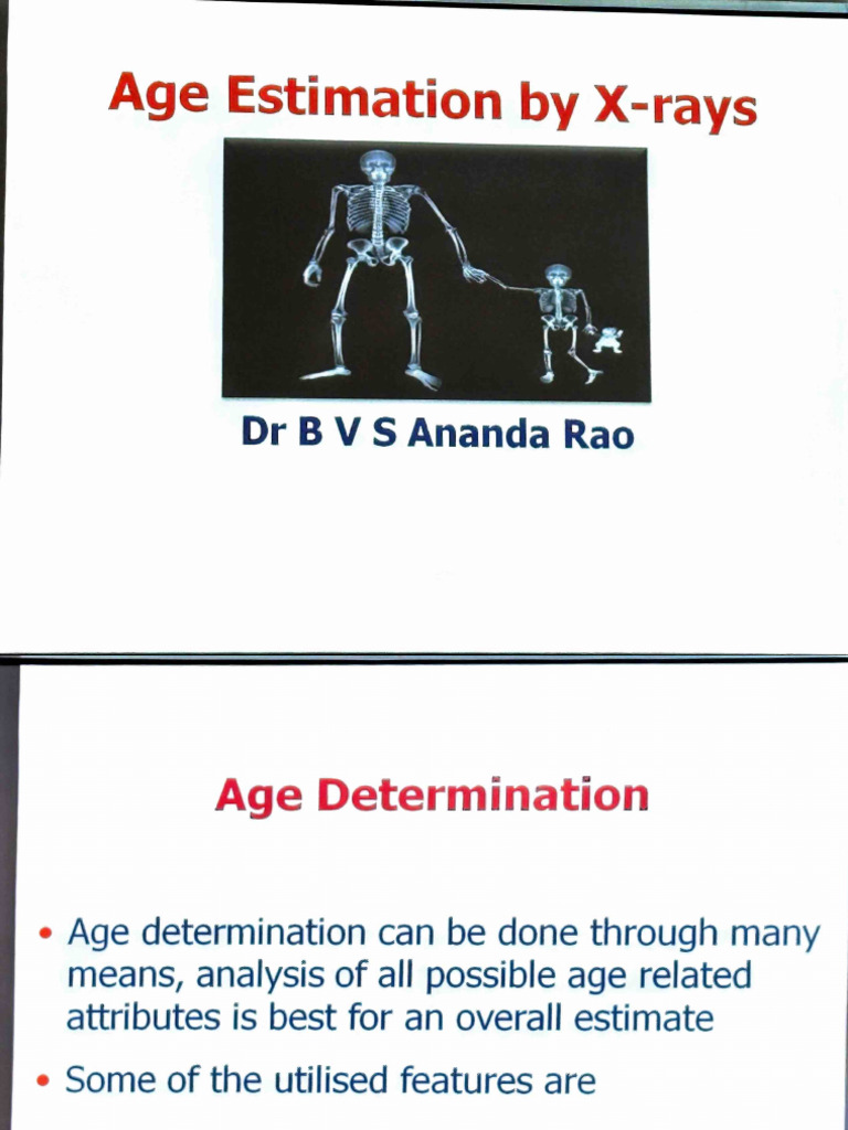 Age Estimation FMT | PDF