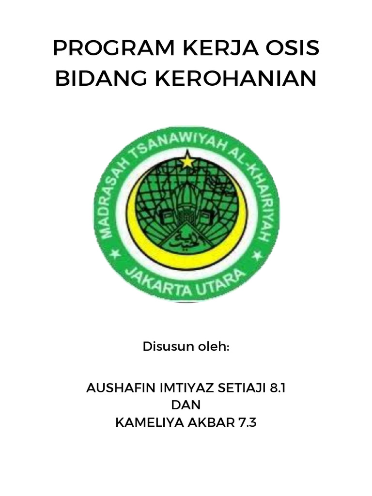 Program Kerja OSIS Bidang Kerohanian | PDF