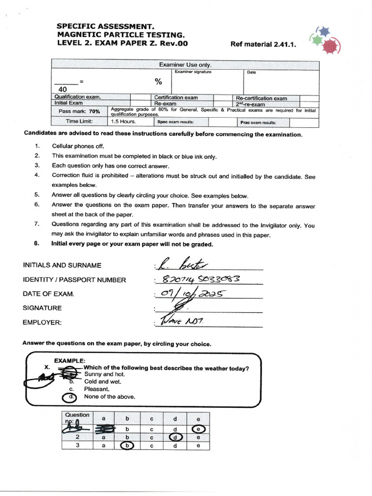 MPI Specific Exam | PDF