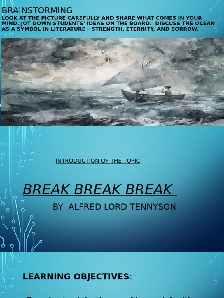 Break Break Break (1) | PDF | Poetry