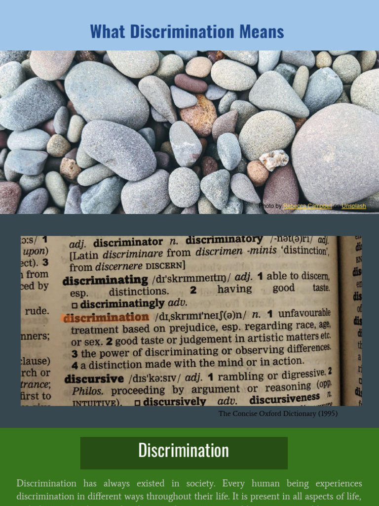 Understanding Discrimination Types and Impact | PDF | Discrimination ...