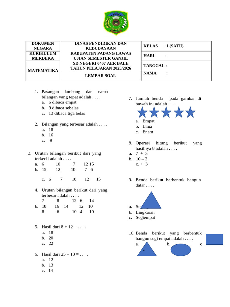 soal matemaika | PDF
