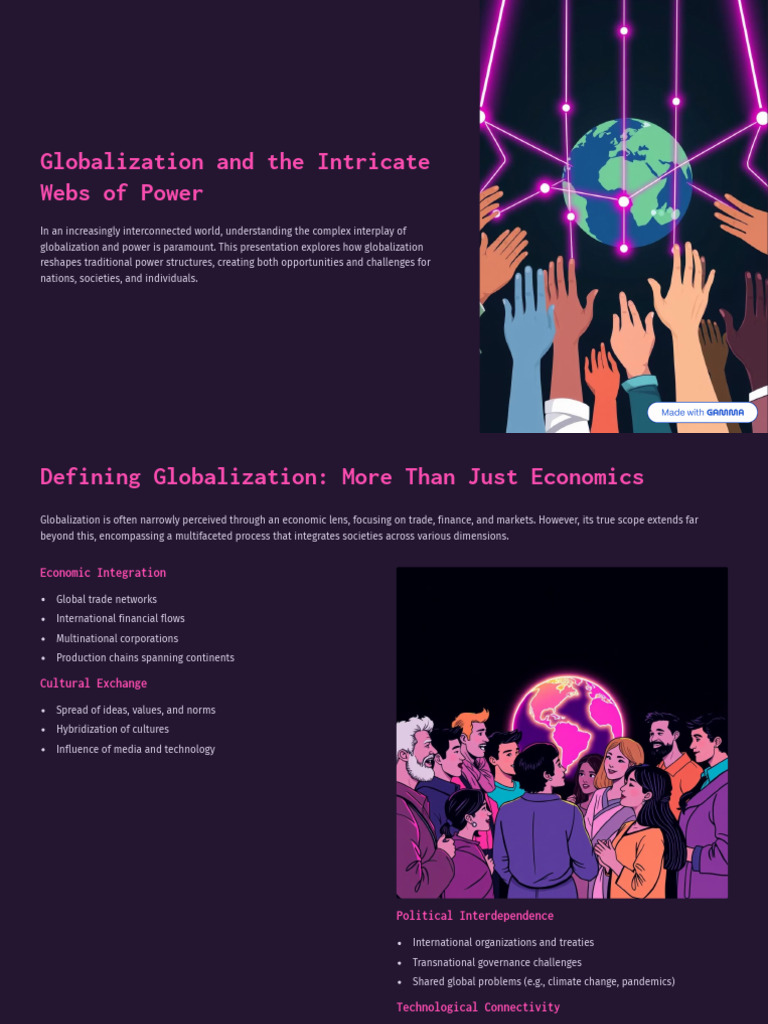 Globalization's Impact on Power Dynamics | PDF | Globalization | Governance