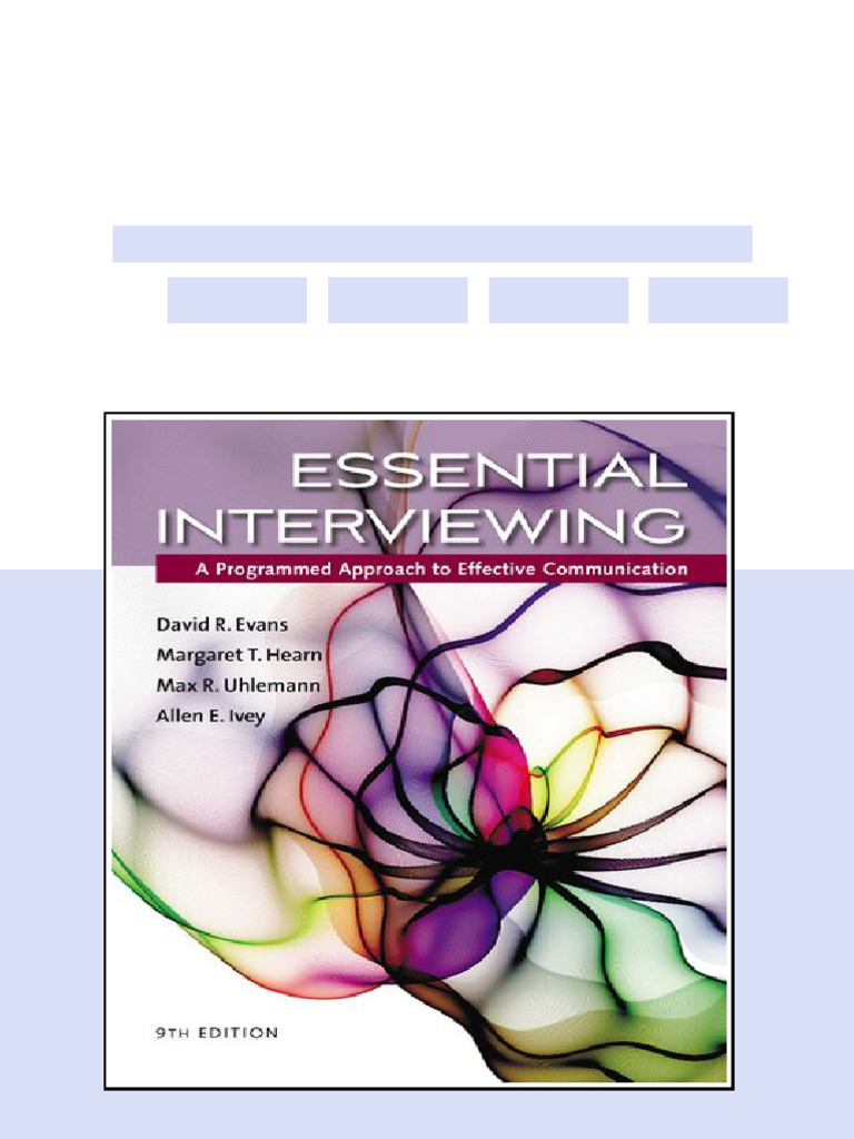 Essential Interviewing: A Programmed Approach to Effective ...
