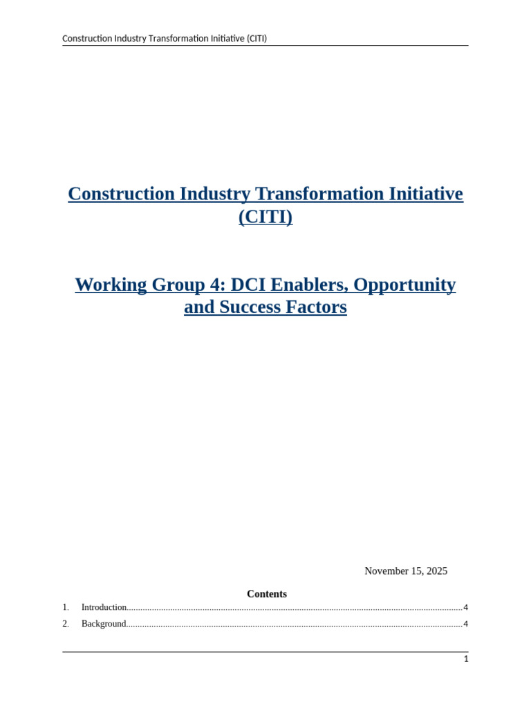 DCI Working Group 4 Report - Nov 2025 | PDF | Vocational Education ...