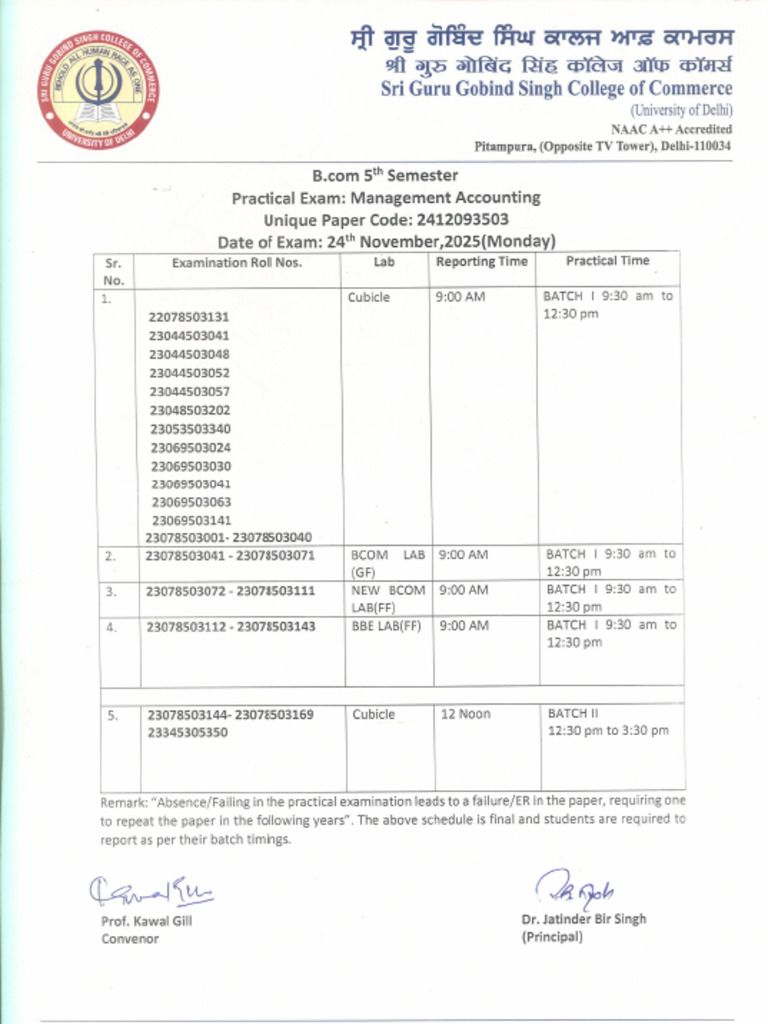 Finalpractical BCom Sem 5 Managementaccounting | PDF