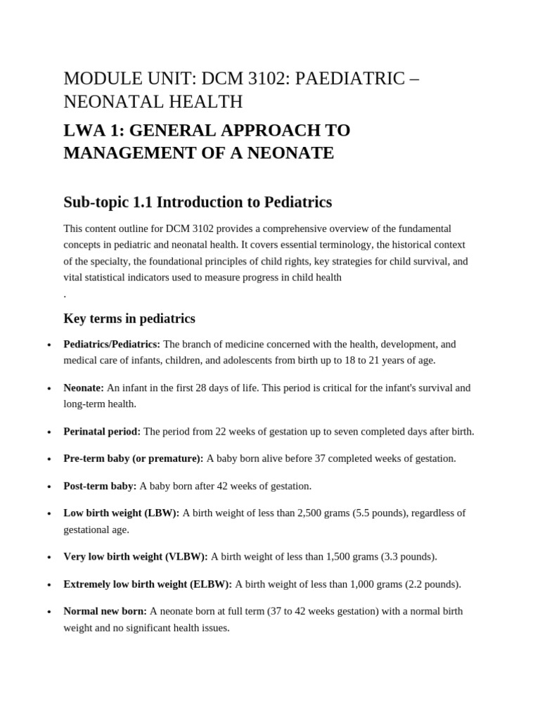 Peadiatrics For Clinical Medicine in Uganda by Prince Deo-Deoz | PDF ...