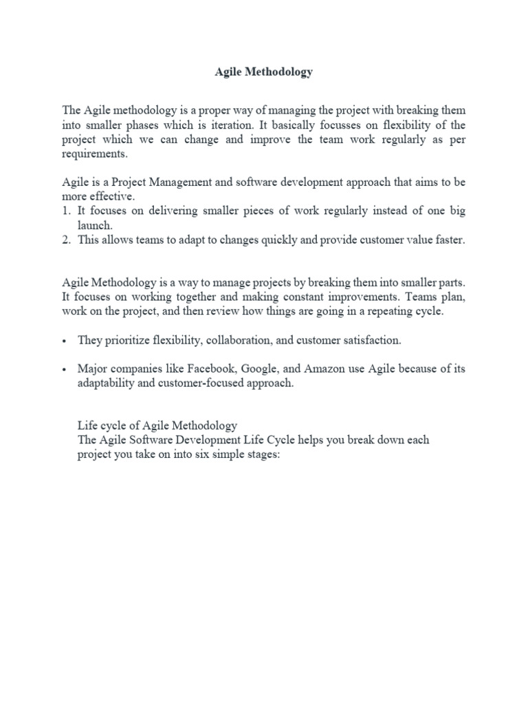Unit-1 Agile-1 | PDF | Agile Software Development | Software ...