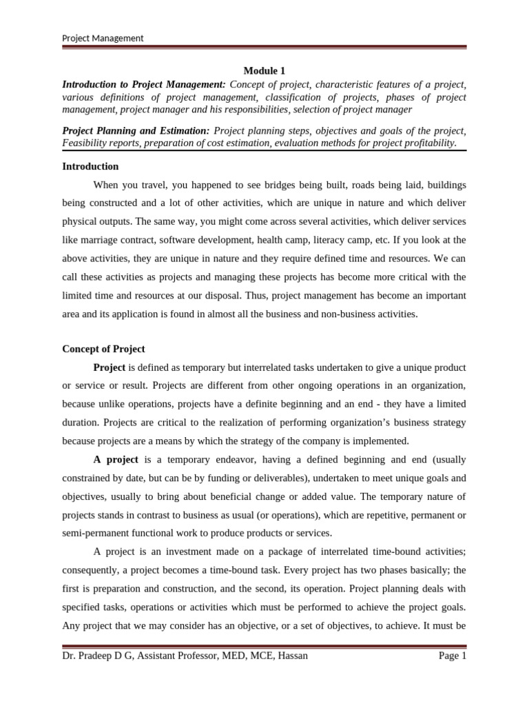 Introduction to Project Management Basics | PDF | Project Management ...