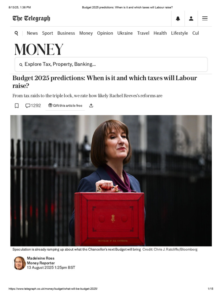 Budget 2025: Labour Tax Predictions | PDF | Landlord | Taxes