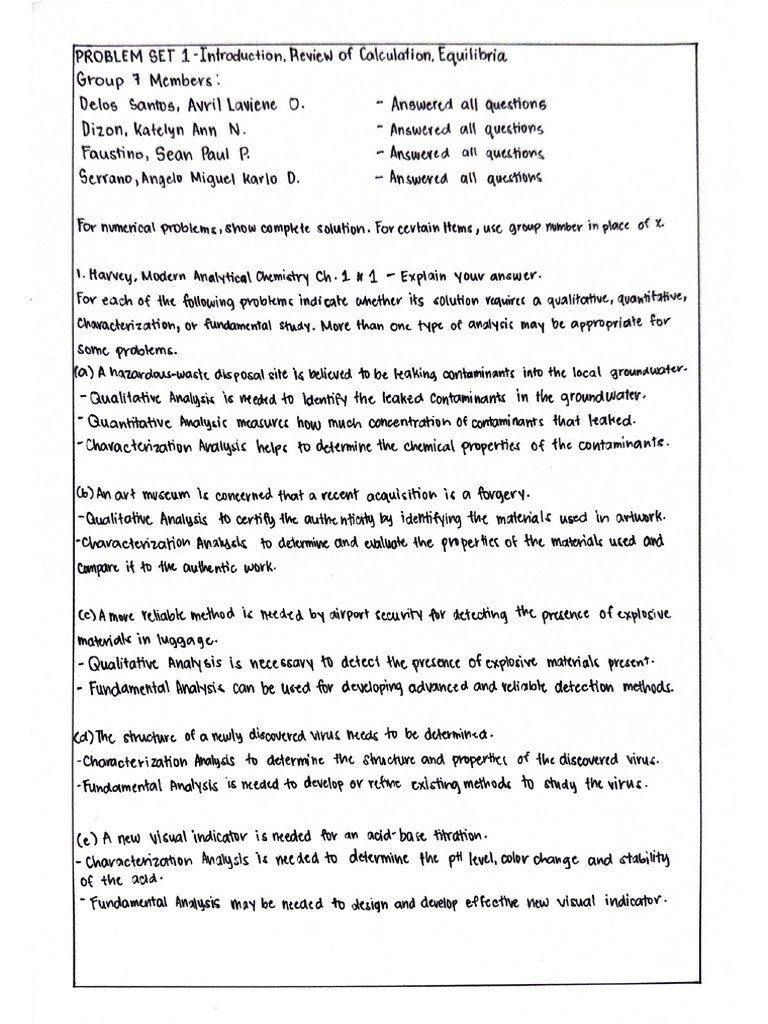 Probset 1 - Group 7 | PDF