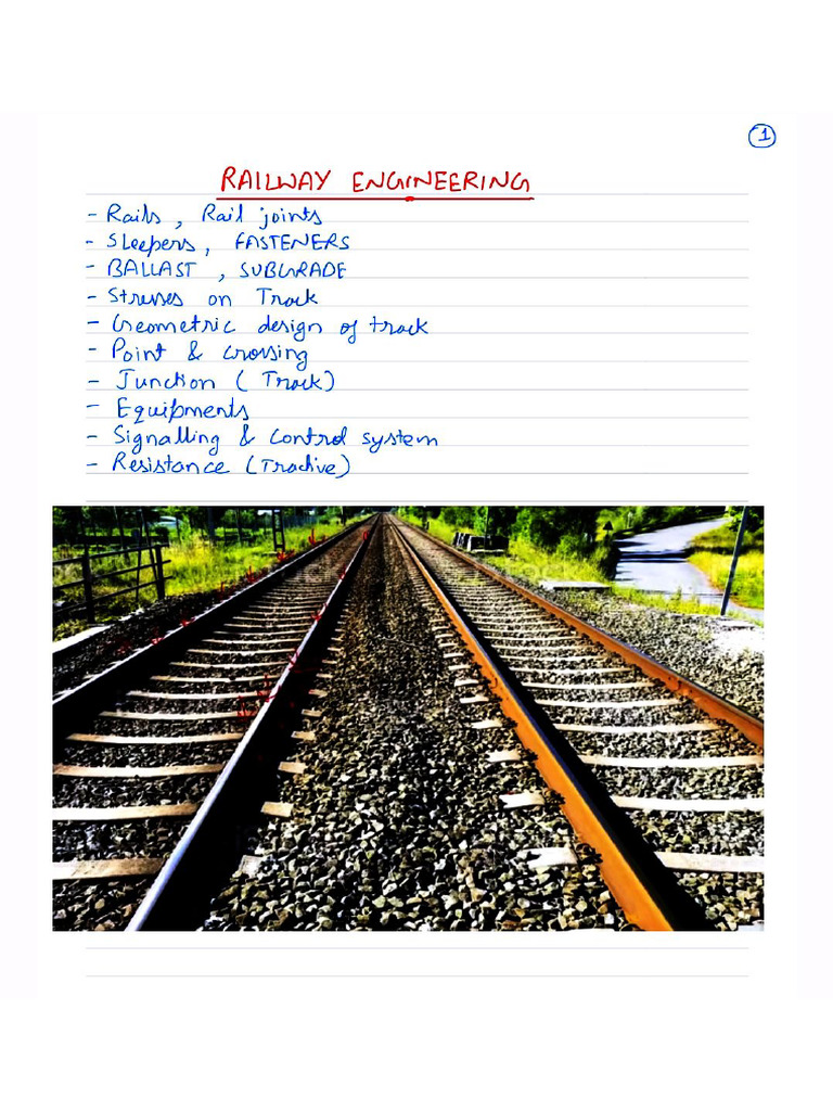 Railway Engineering Part - 1 | PDF