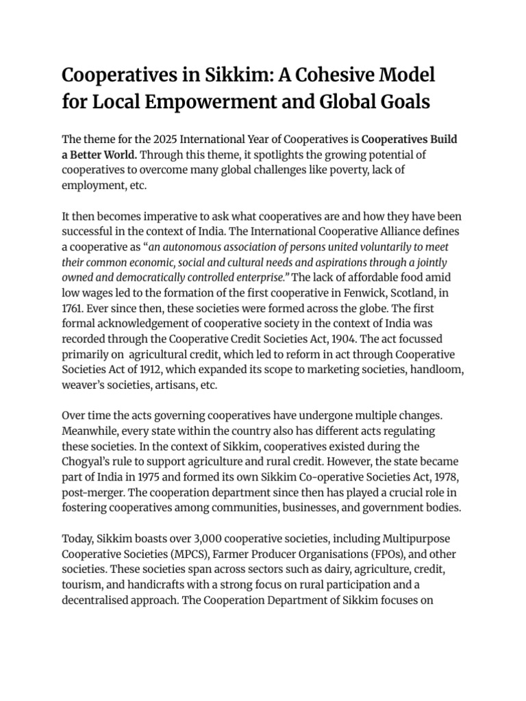 Write Up Cooperatives | PDF | Cooperative | Empowerment