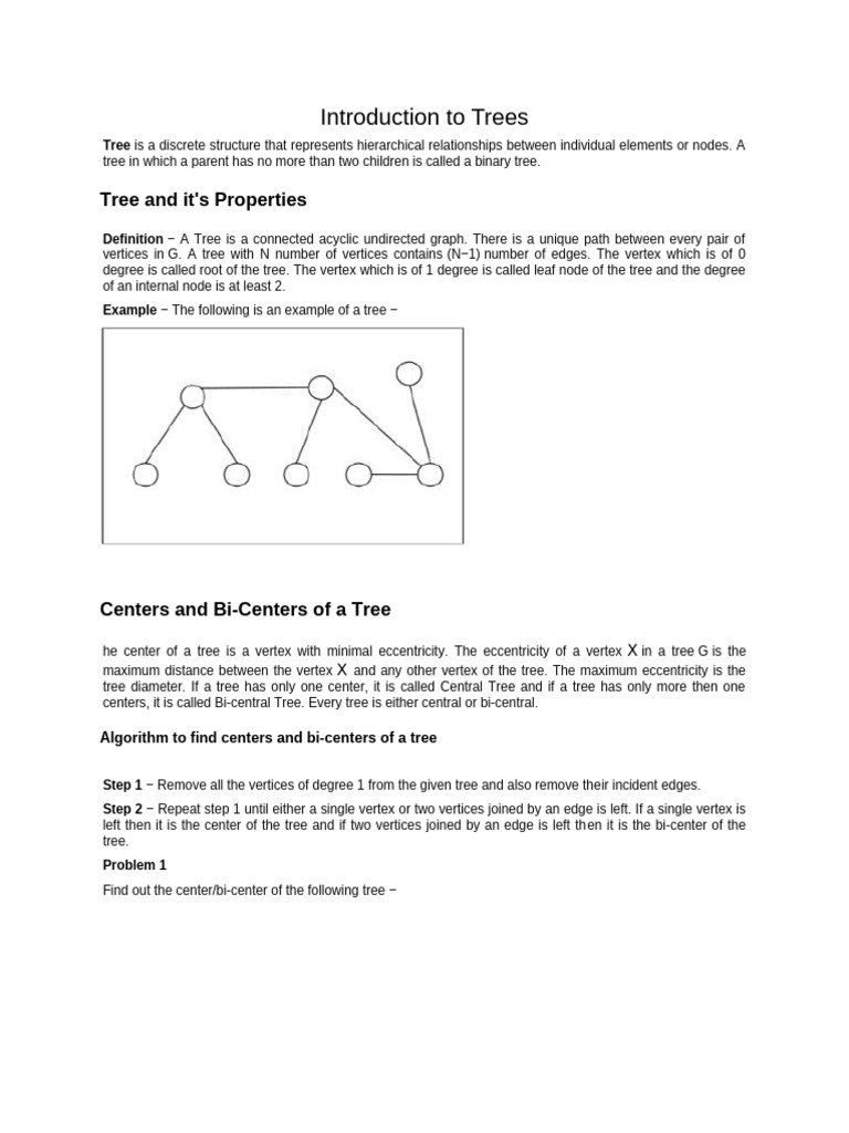 Understanding Tree Structures and Types | PDF | Vertex (Graph Theory ...