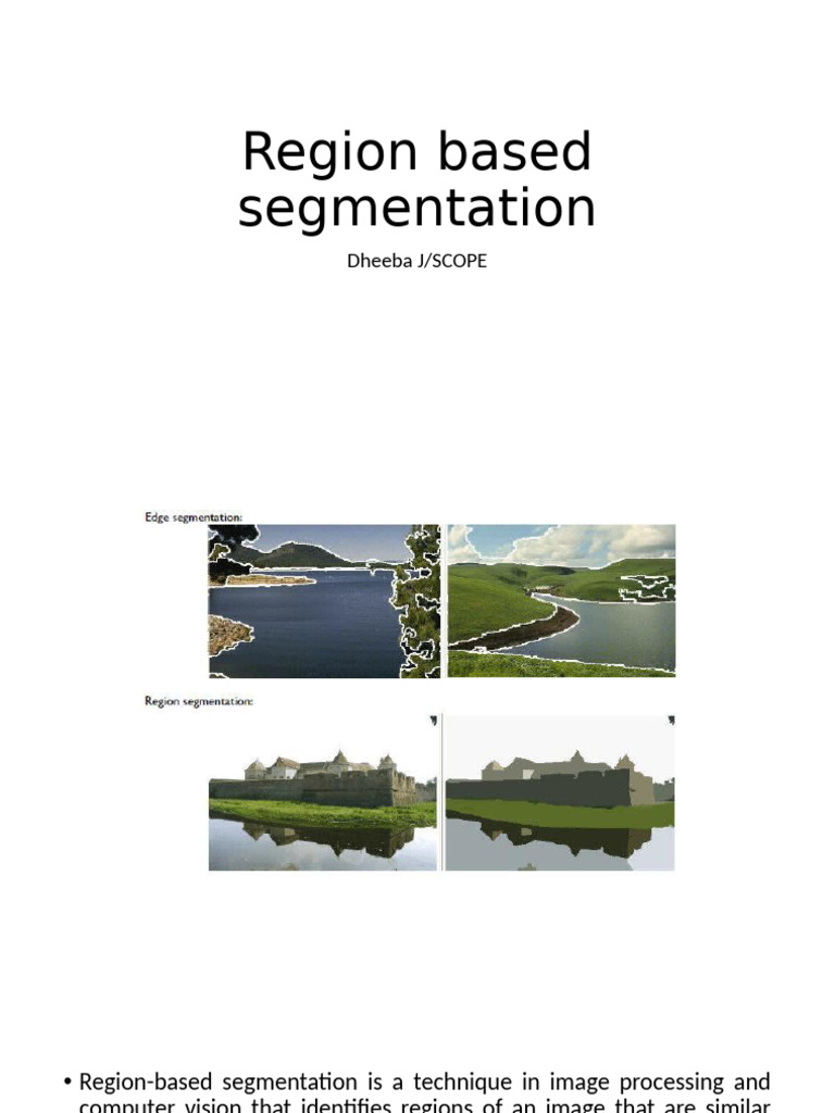Region-Based Image Segmentation Techniques | PDF | Image Segmentation ...