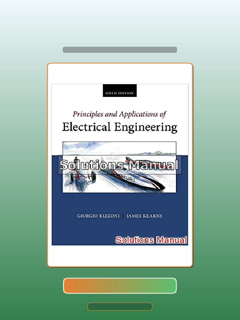 Test Bank of Principles and Applications of Electrical Engineering 6th ...