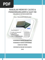 Download MAKALAH MEMORY CACHE Dan Perkembangannya Saat Ini by Hardika Dwi Hermawan STabillo SN96243464 doc pdf