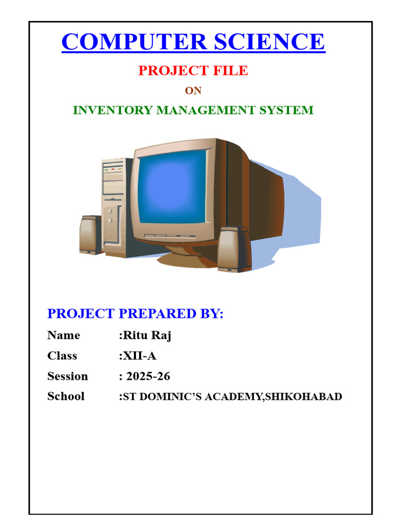 Inventory Management System Project | PDF | Databases | Python ...