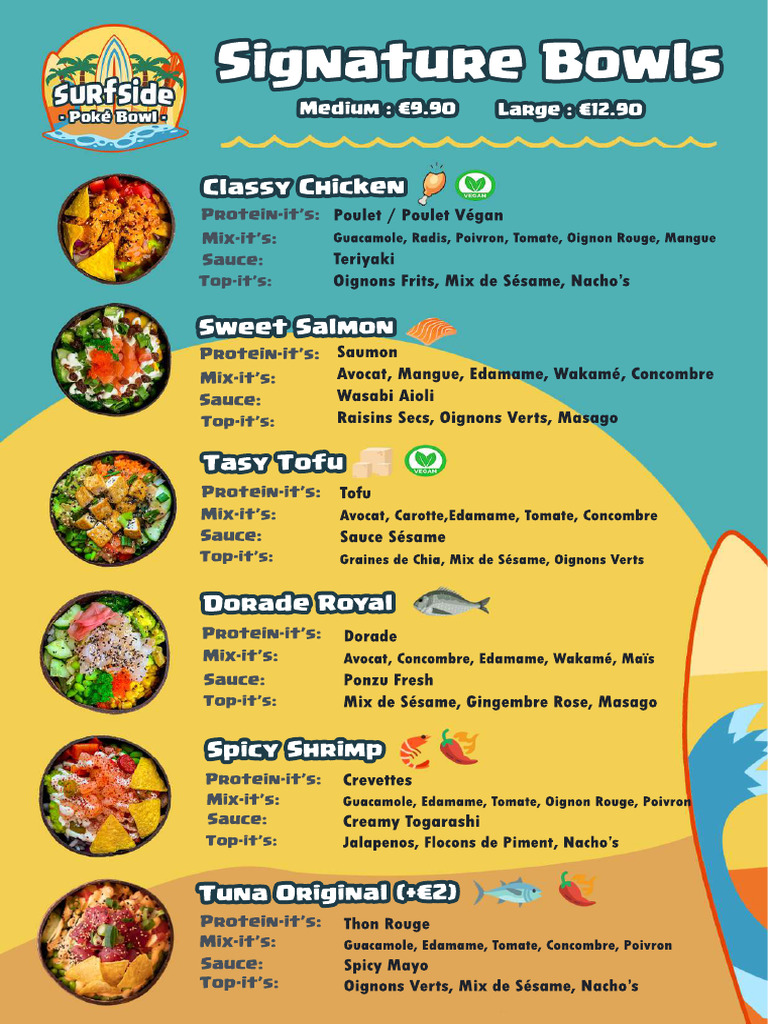 HTTPSWWW - Surfsidepoke.bewp Contentuploads202104PDFMENU FR PDF | PDF
