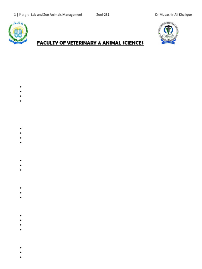 Laboratory Animal Record-Keeping Guide | PDF | Animal Welfare | Animal ...