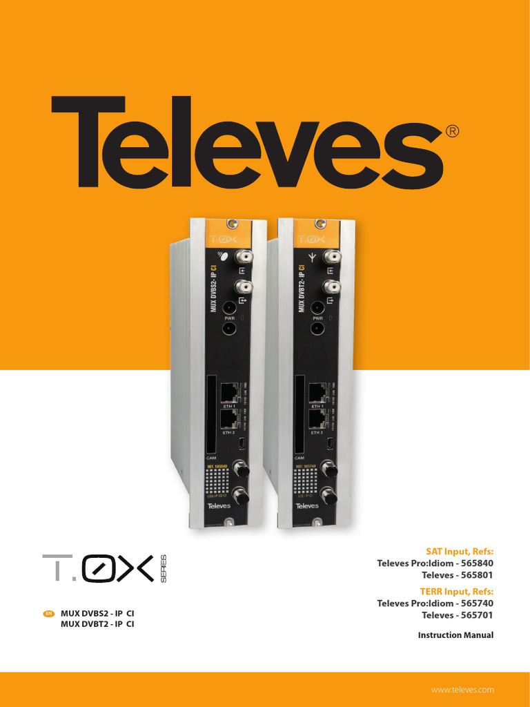MUX DVBS2 & DVBT2 Installation Guide | PDF
