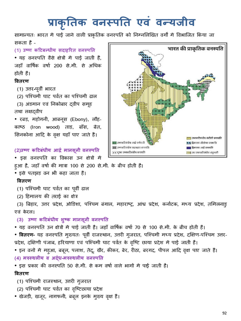 Indian Biodiversity PDF in Hindi | PDF
