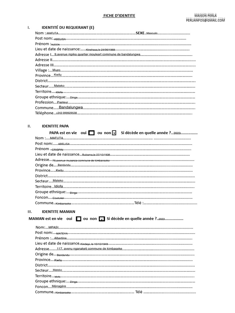 FICHE IDENITE REQUERANT (1) | PDF