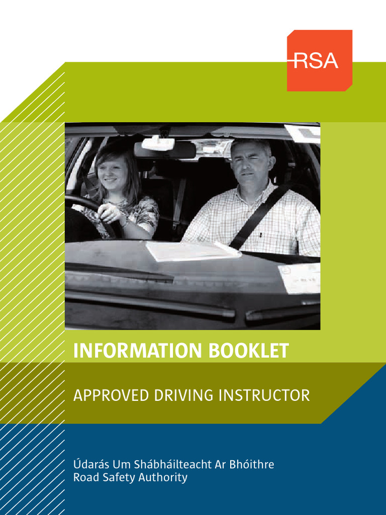 RSA Approved Driving Instructor Guide | PDF | Driver's License ...