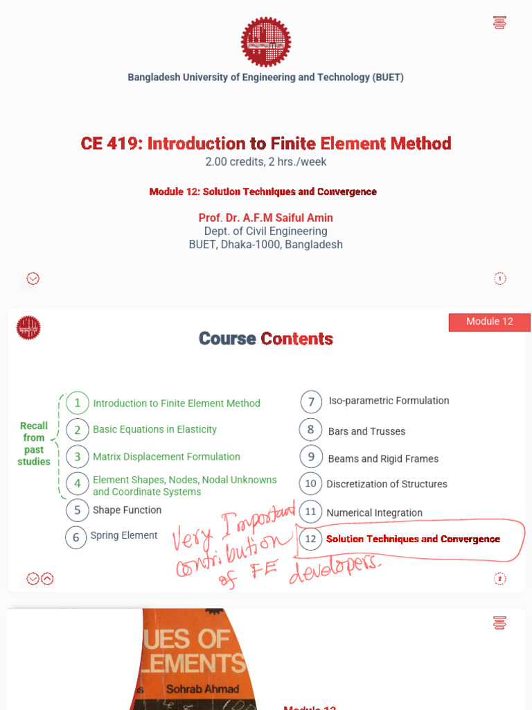 Finite Element Method Techniques Overview | PDF | Finite Element Method ...