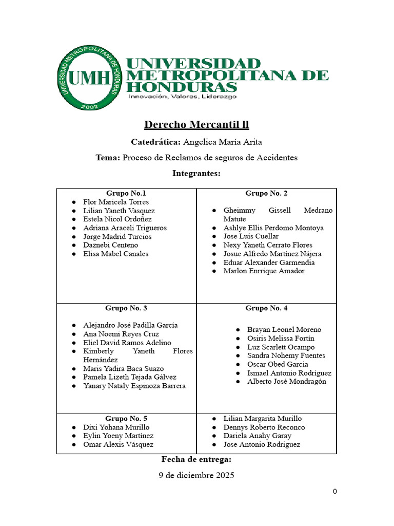 Proyecto Final Mercantil II | PDF | Póliza de seguros | Seguro