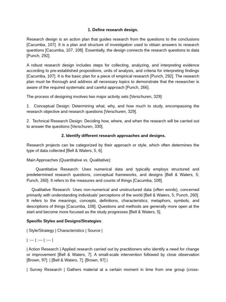 Understanding Research Design Basics | PDF | Hypothesis | Validity ...