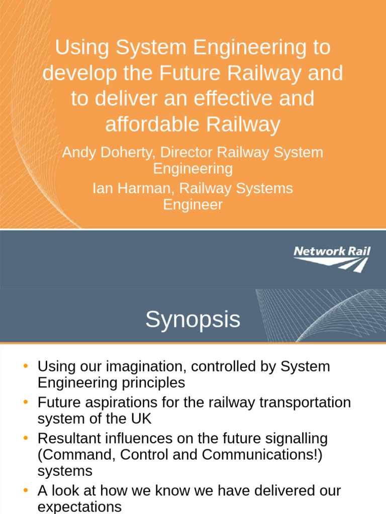 Future Railway Development via Systems Engineering | PDF | Train | Audit