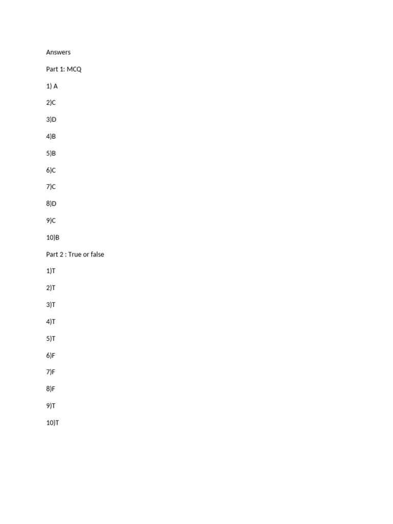 Answers | PDF