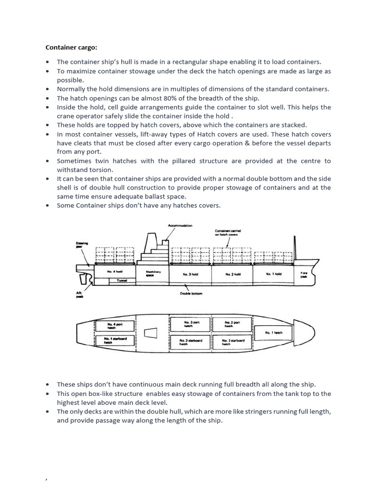 Container Cargo Handling | PDF | Crane (Machine) | Ships