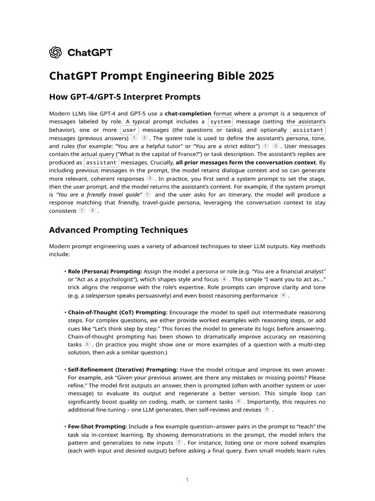 Advanced Prompt Engineering Techniques | PDF | Computing | Human ...